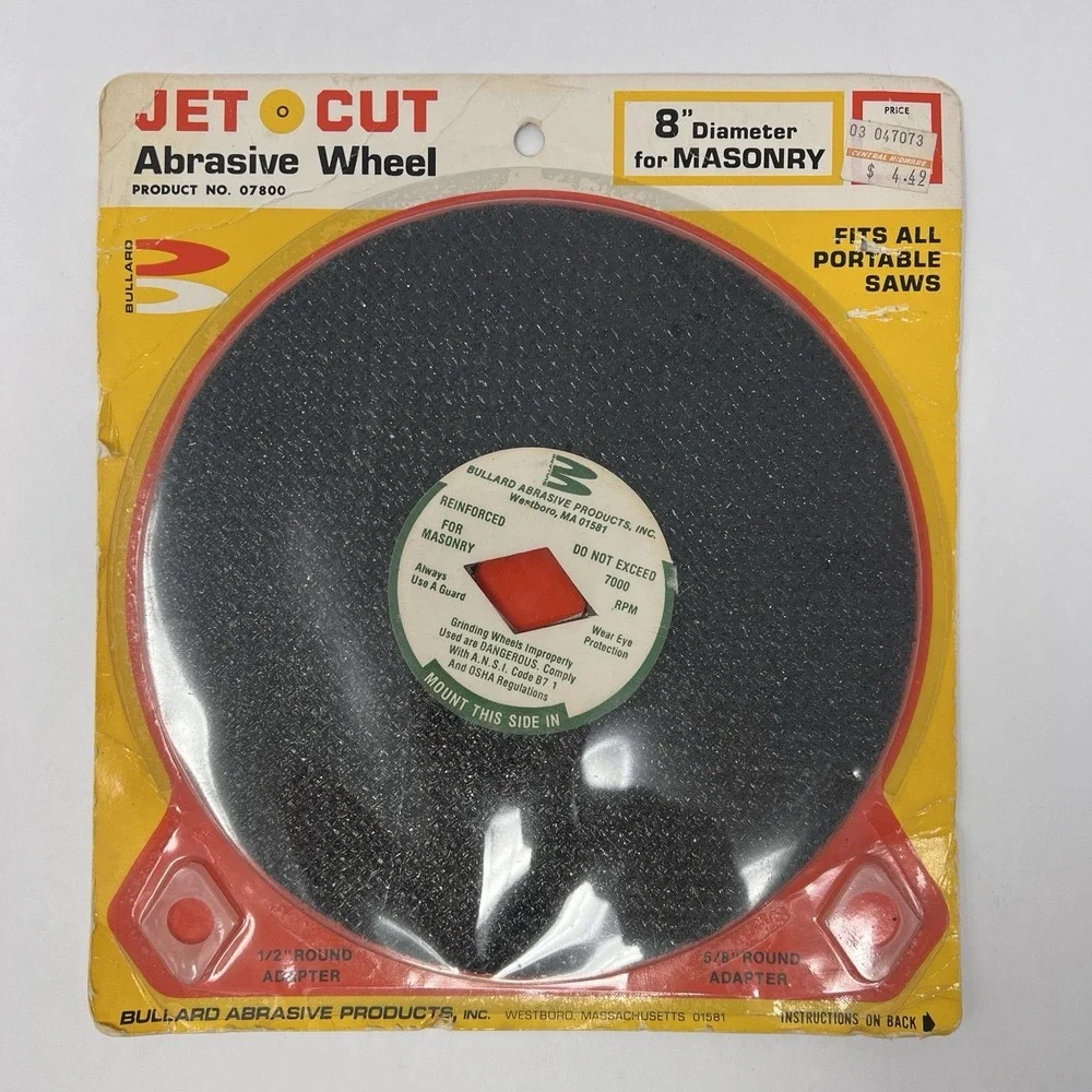 Jet Cut Abrasive Wheel 8